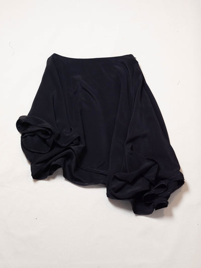 Silk Circle Top in Black-Pedro Trindade-APOC STORE