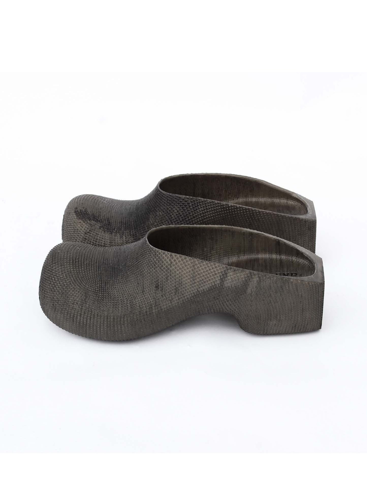 Heeled Clogs - Dark (Brownish)-BODY AMPLIFICATION DEVICES-APOC STORE