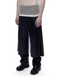 Latex Pleated Trousers-harri-APOC STORE