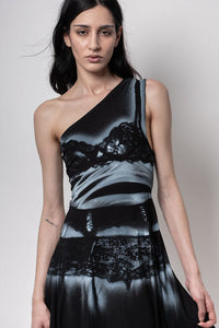 Lingerie dress black-Kenza Iatrides-APOC STORE