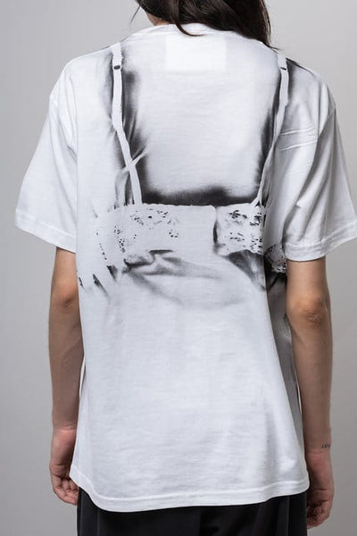 Bra T-shirt white-Kenza Iatrides-APOC STORE