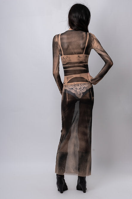 THE TATOO DRESS-Kenza Iatrides-APOC STORE