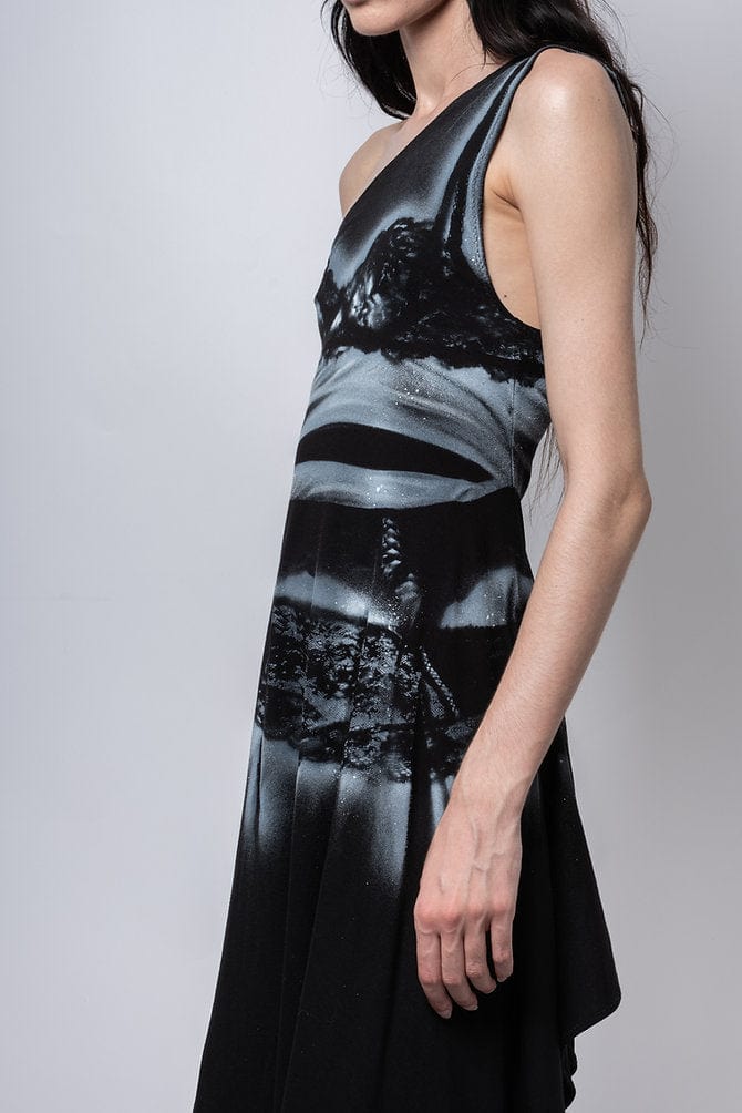 Lingerie dress black-Kenza Iatrides-APOC STORE