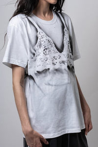 Bra T-shirt white-Kenza Iatrides-APOC STORE