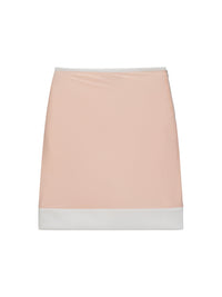Marshmallow Skirt Coral-mesh blanca-APOC STORE