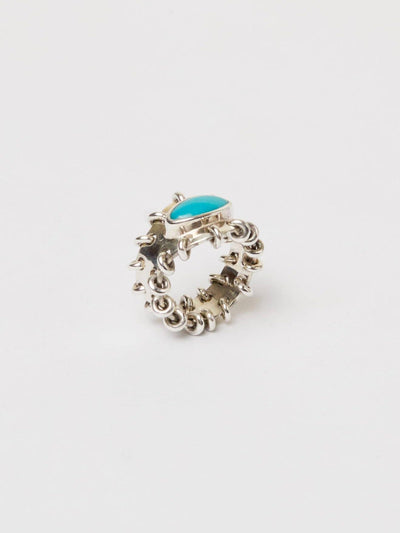 Nazar Ring Turquoise-Zohra Rahman-APOC STORE