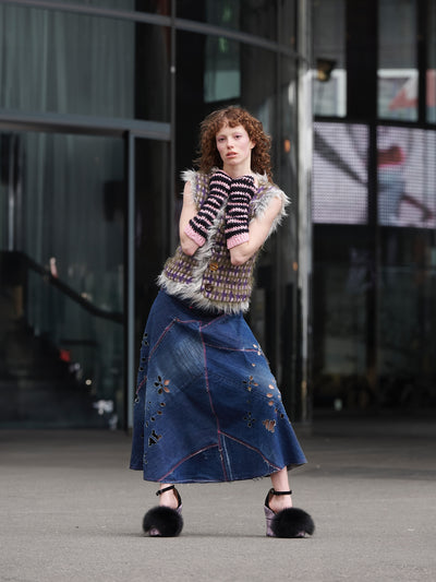 Mittens rose/black-TATi-APOC STORE