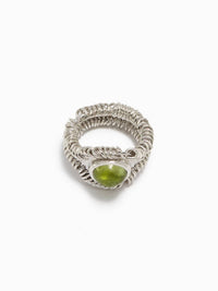 Barnacle Ring Small - Peridot-Zohra Rahman-APOC STORE