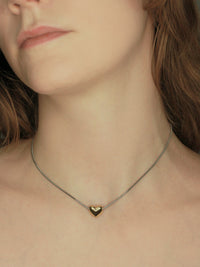 Baby heart necklace Gold-Marland Backus-APOC STORE