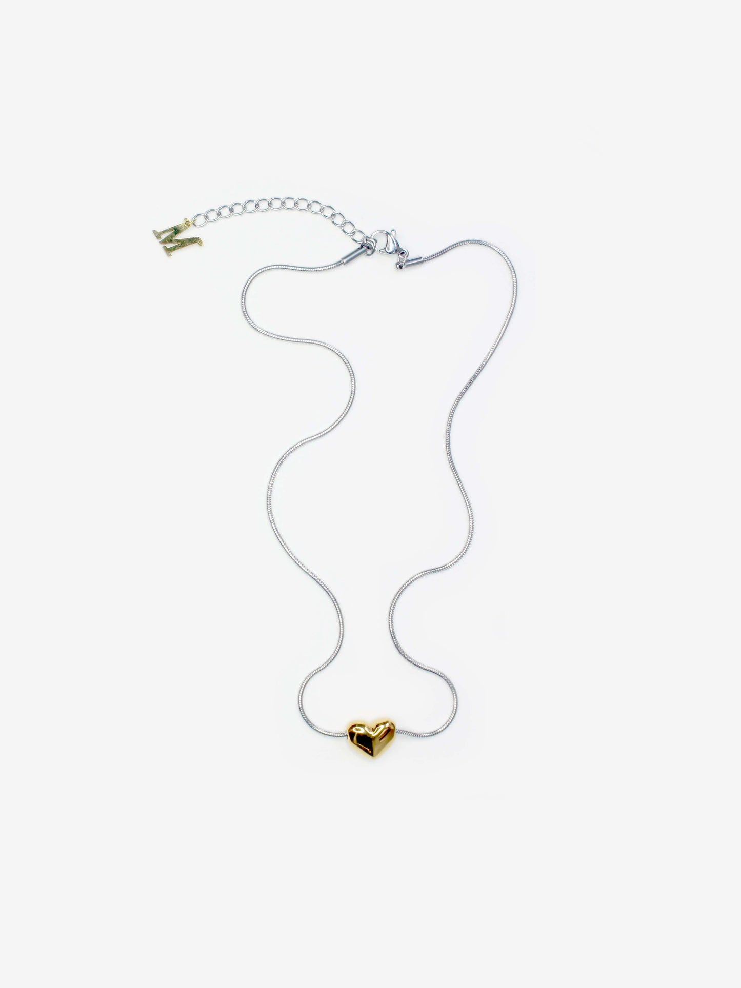 Baby heart necklace Gold-Marland Backus-APOC STORE
