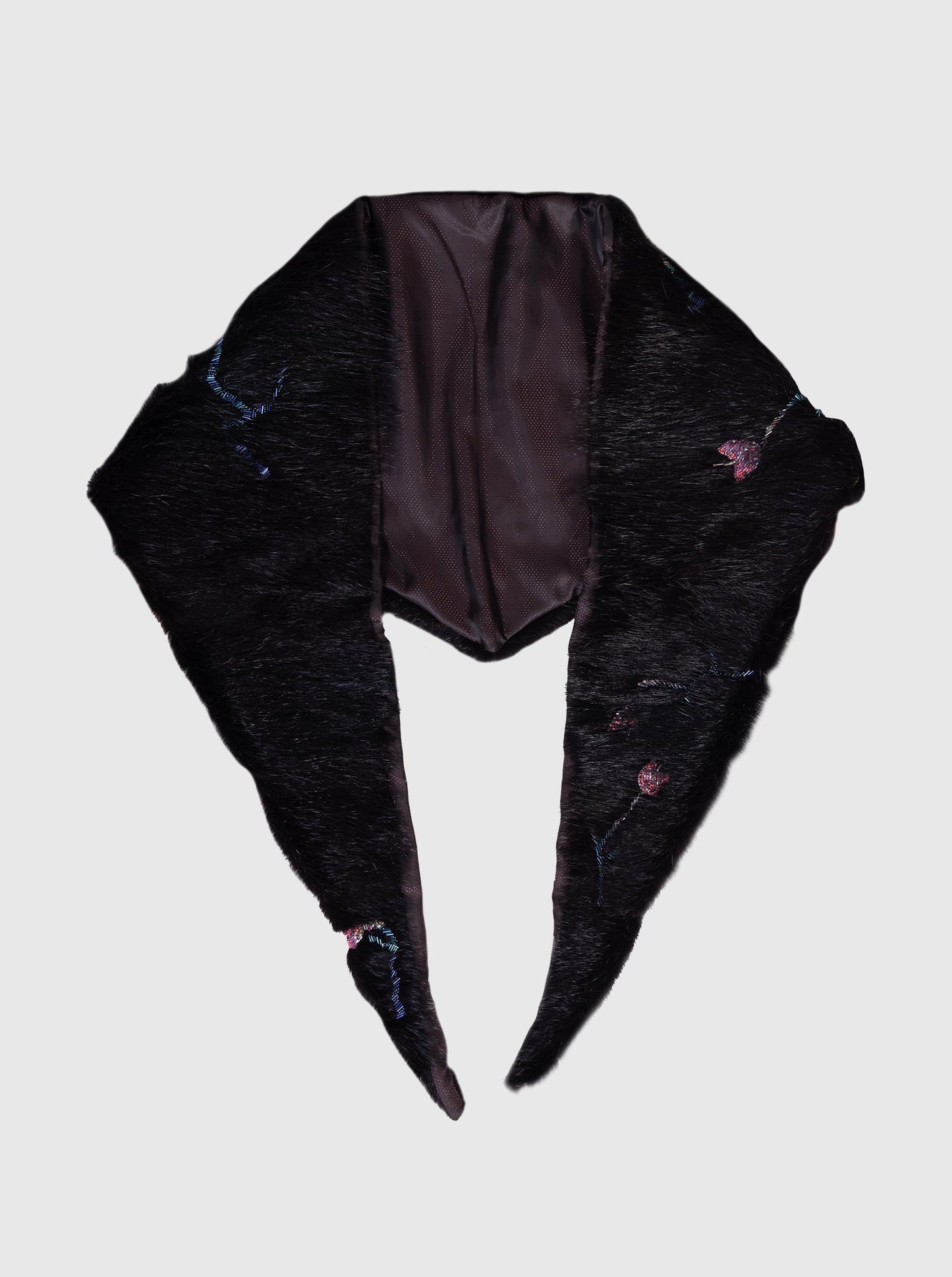 Fur Bolero with Embelishments-Nensi Avetisian-APOC STORE