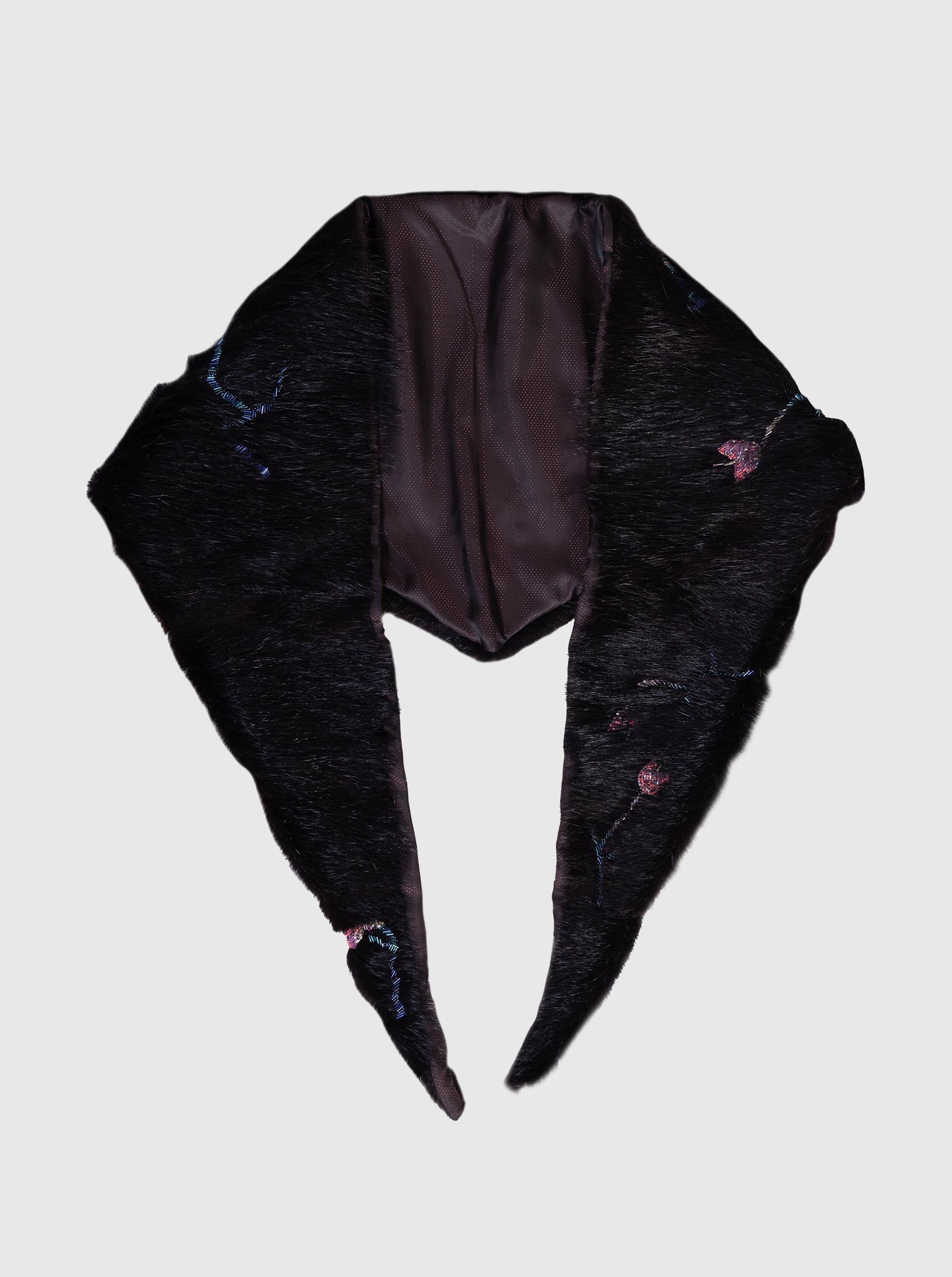 Fur Bolero with Embelishments-Nensi Avetisian-APOC STORE