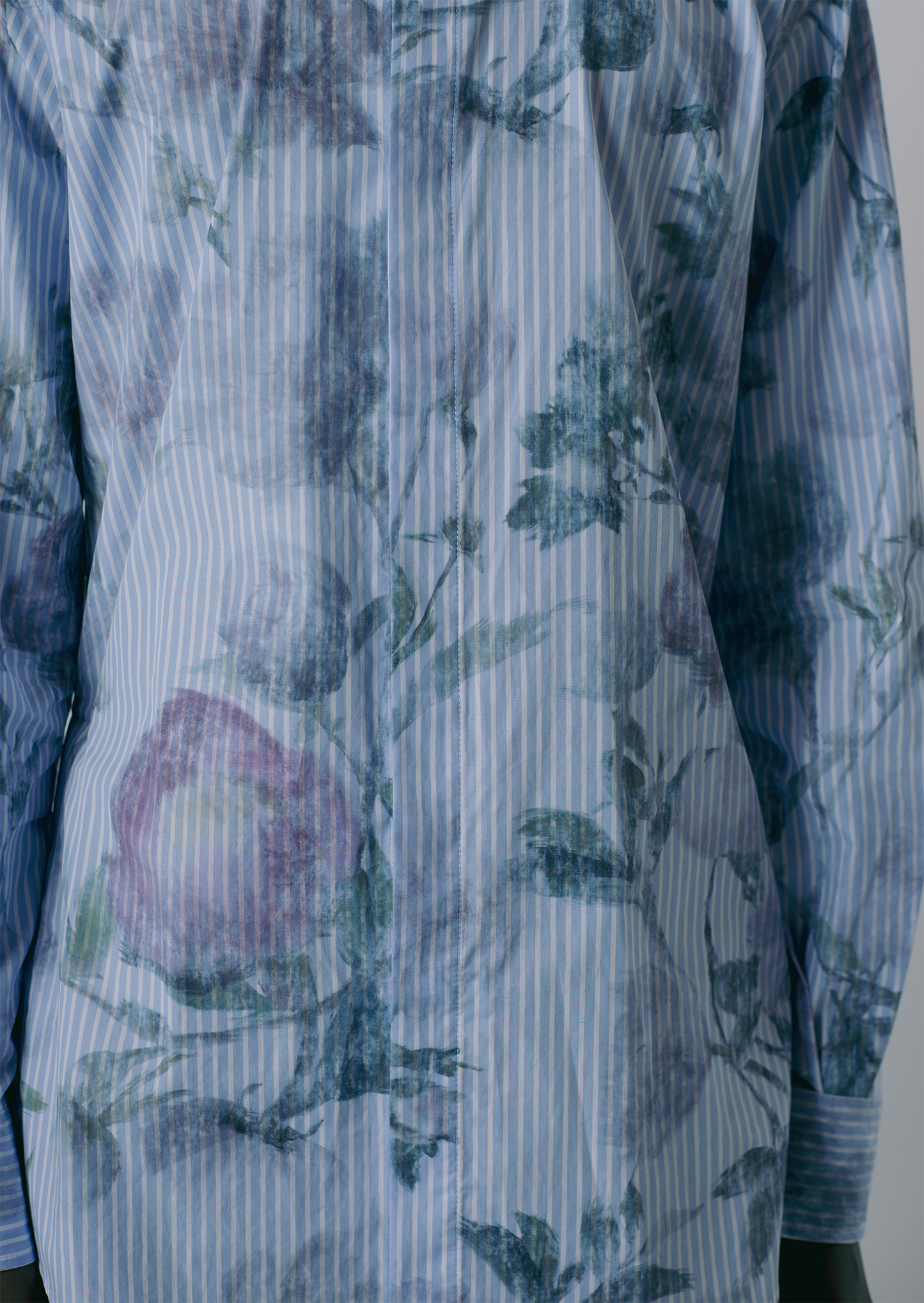 "VINTAGE FLORAL" STRIPE SHIRT-KAWAkEY-APOC STORE