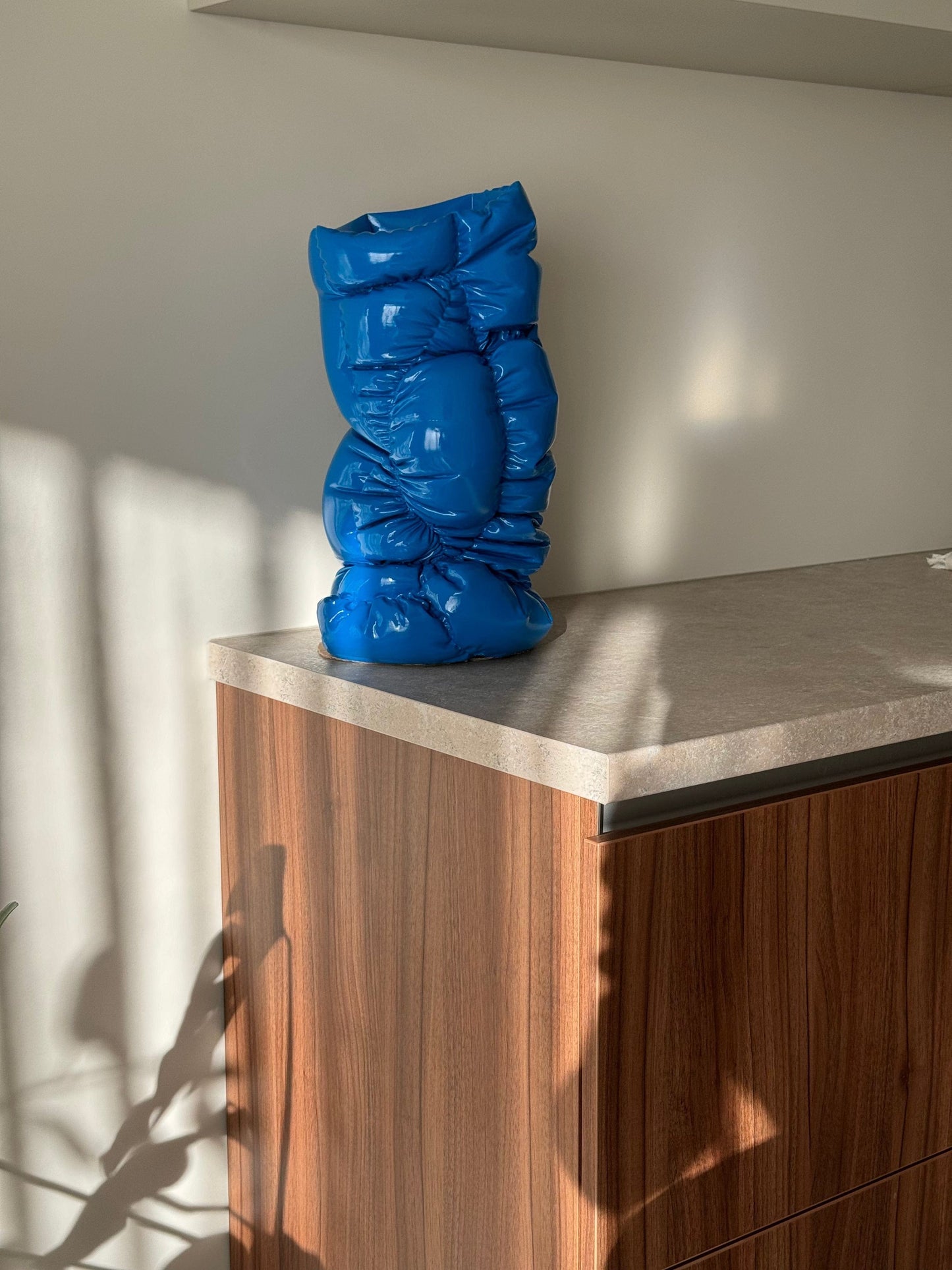 Puffer Vase II Blue - Small-Gast Studio-APOC STORE