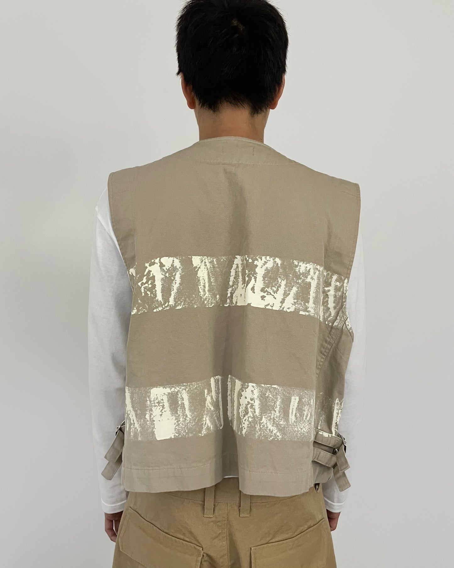 PAINTED VEST BEIGE-EGNARTS-APOC STORE