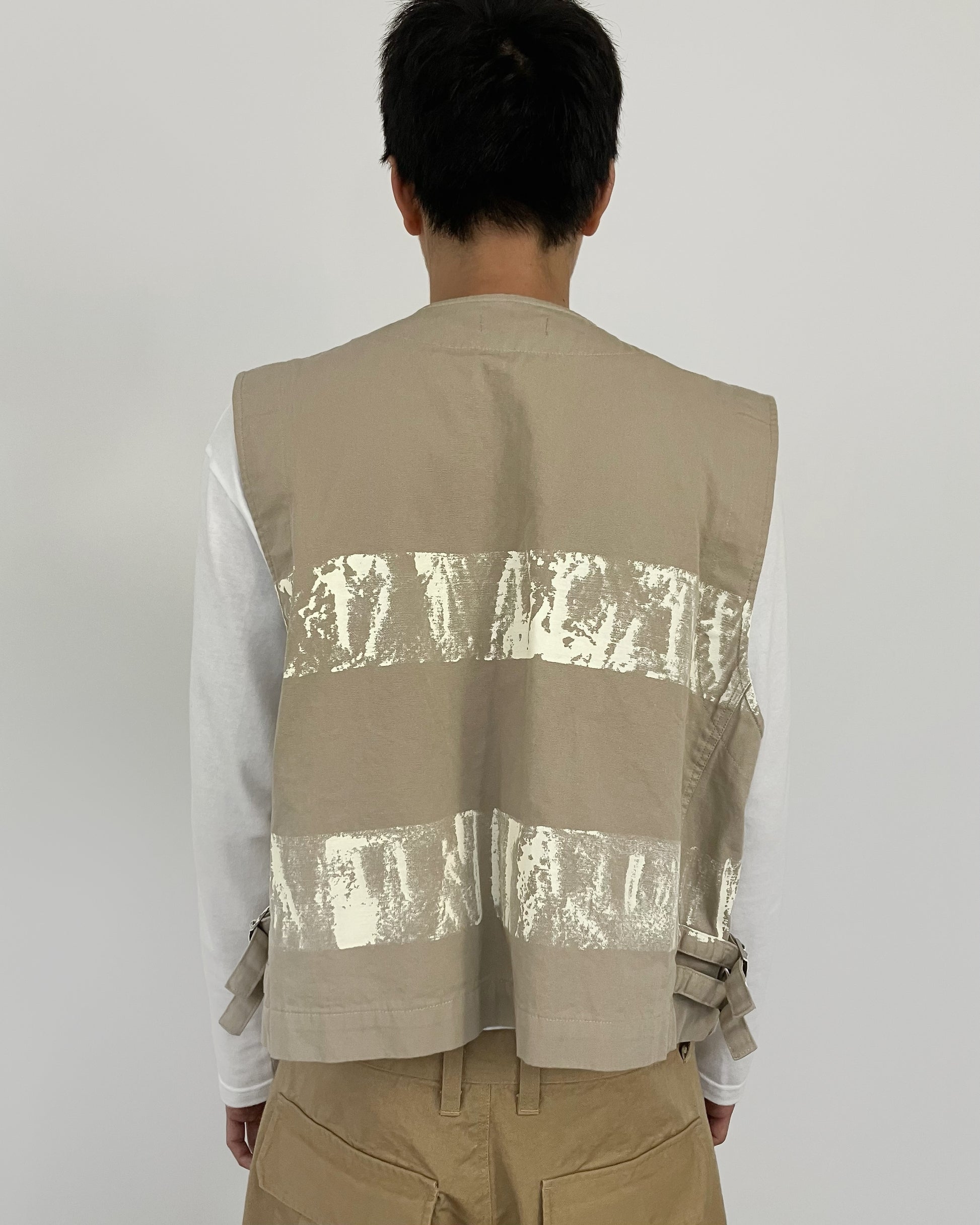 PAINTED VEST BEIGE-EGNARTS-APOC STORE