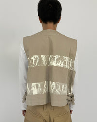 PAINTED VEST BEIGE-EGNARTS-APOC STORE