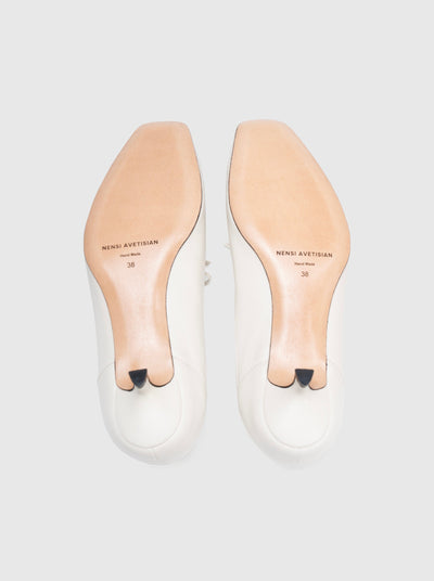 Kitten Heels White-Nensi Avetisian-APOC STORE