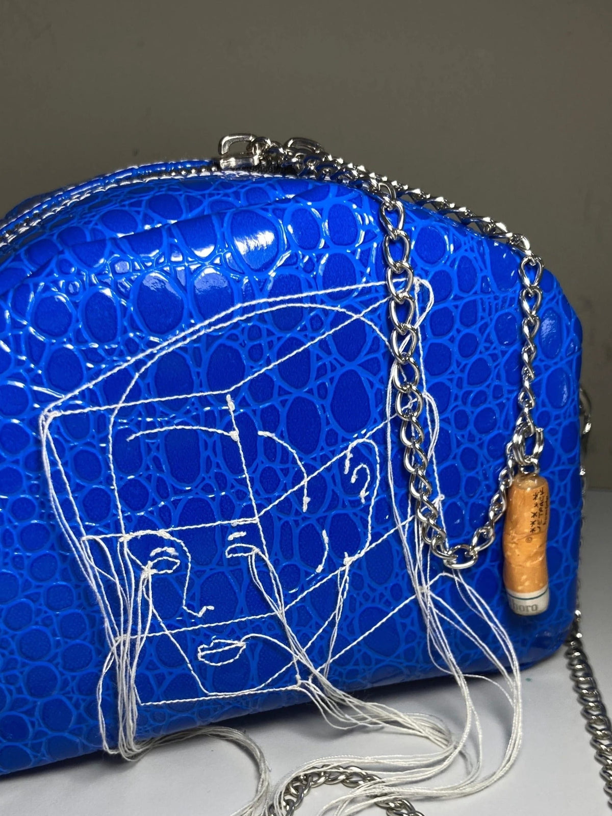 Embroidered Mini Bag Blue-Jetpack Hom(m)e-APOC STORE