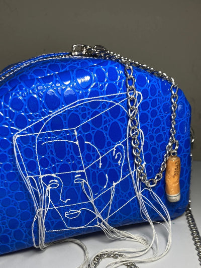 Embroidered Mini Bag Blue-Jetpack Hom(m)e-APOC STORE