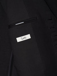 Glitched Summer Sleeve Tailored Jacket 001 _ Black-Taekh-APOC STORE