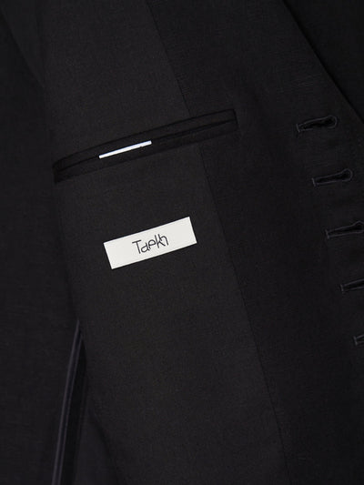 Glitched Summer Sleeve Tailored Jacket 001 _ Black-Taekh-APOC STORE