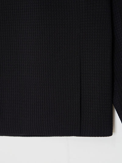 Tailored Hooded Jacket 001 _ Black-Taekh-APOC STORE