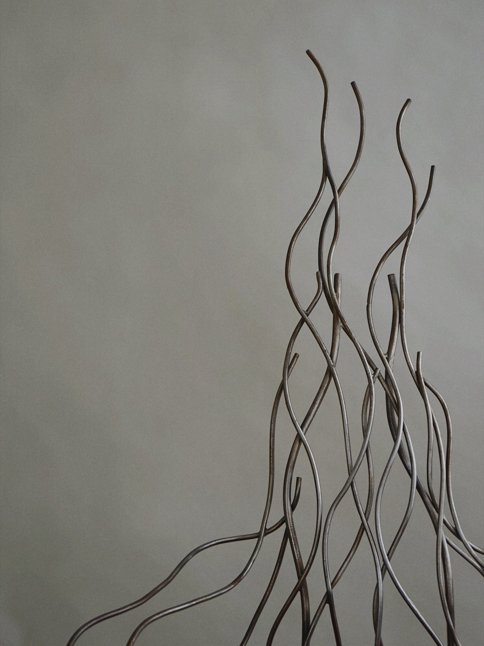 Iron High Back Chair in the manner of André Dubreuil c.1990-Myakin-APOC STORE