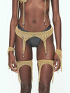 GOLD CHAINS Waist Garter Belt-JALACONDA-APOC STORE