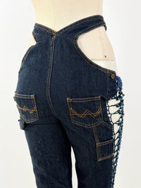 Mini Overall Denim Shorts-Lou de Bètoly-APOC STORE