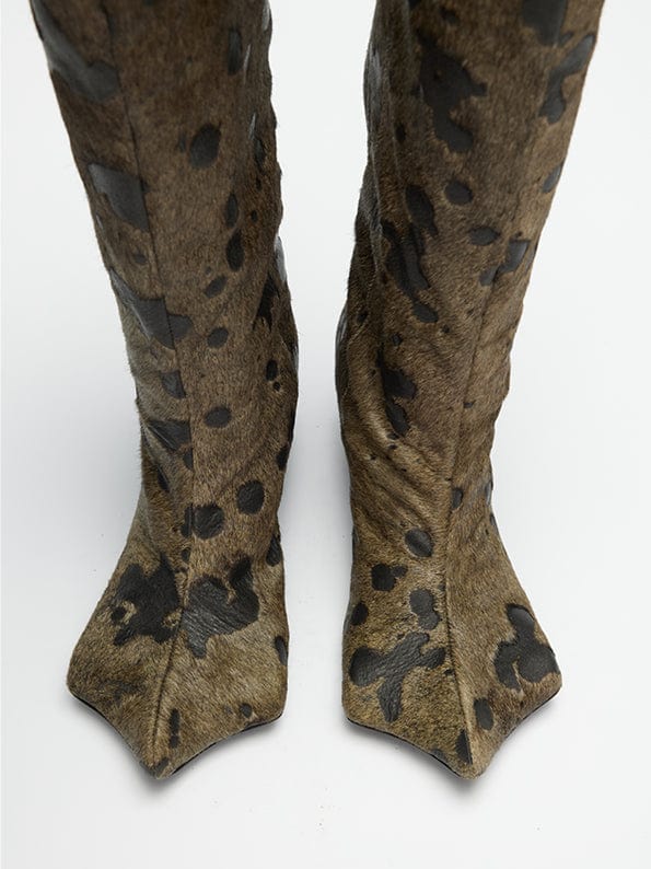 DRAGO WIDE-CALF BOOTS - SPOTTED BROWN-BHIVE-APOC STORE