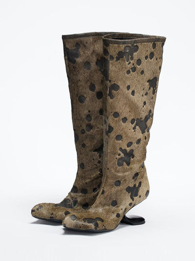 DRAGO WIDE-CALF BOOTS - SPOTTED BROWN-BHIVE-APOC STORE