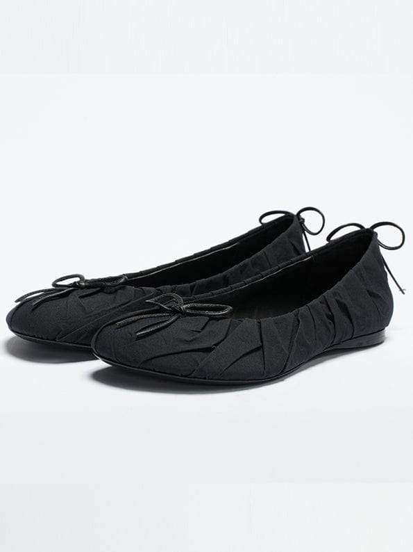 BAGGY BALLET FLAT - BLACK-BHIVE-APOC STORE