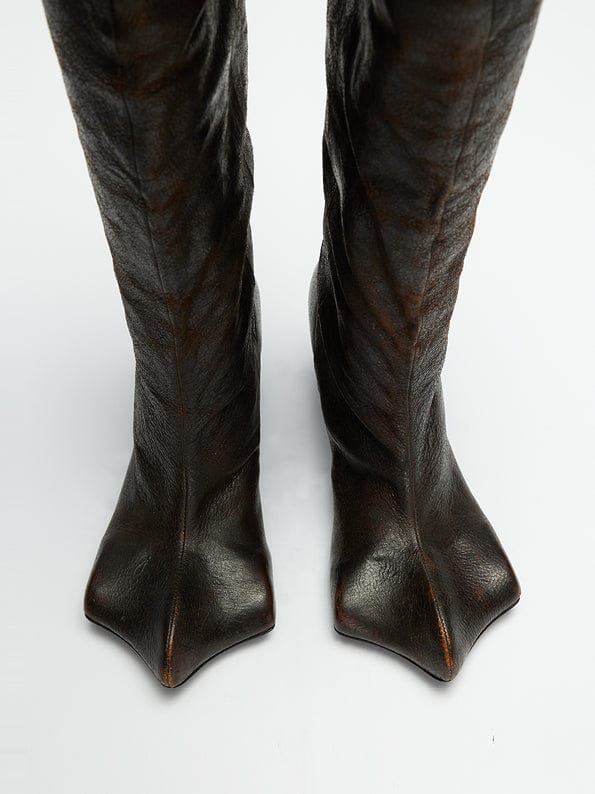 DRAGO WIDE-CALF BOOTS - VINTAGE BROWN-BHIVE-APOC STORE