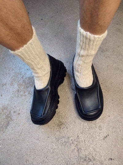 Black Matte Moccasins-Hernán Guardamagna-APOC STORE