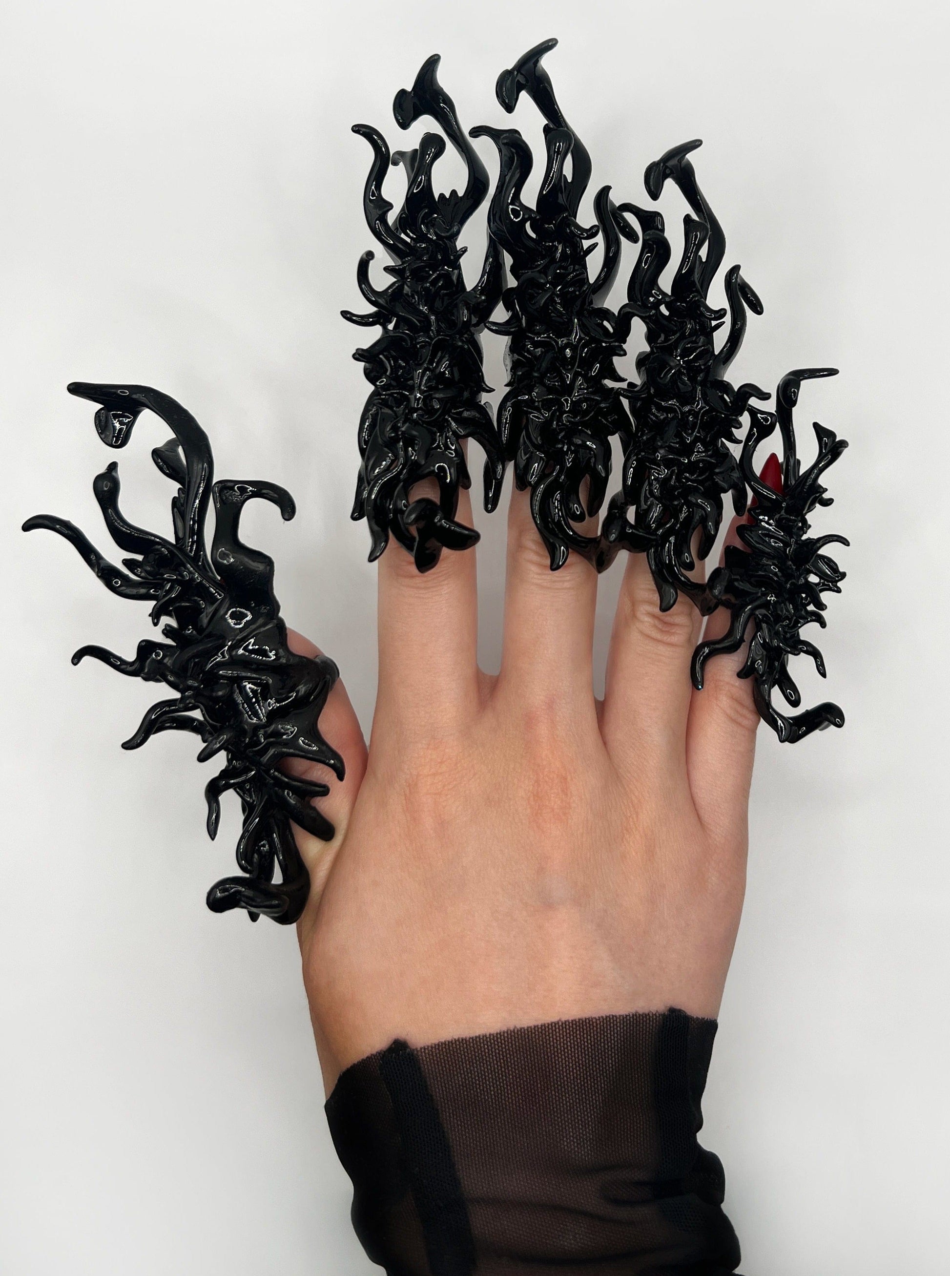 Black Nail ring-WHYNOEN-APOC STORE