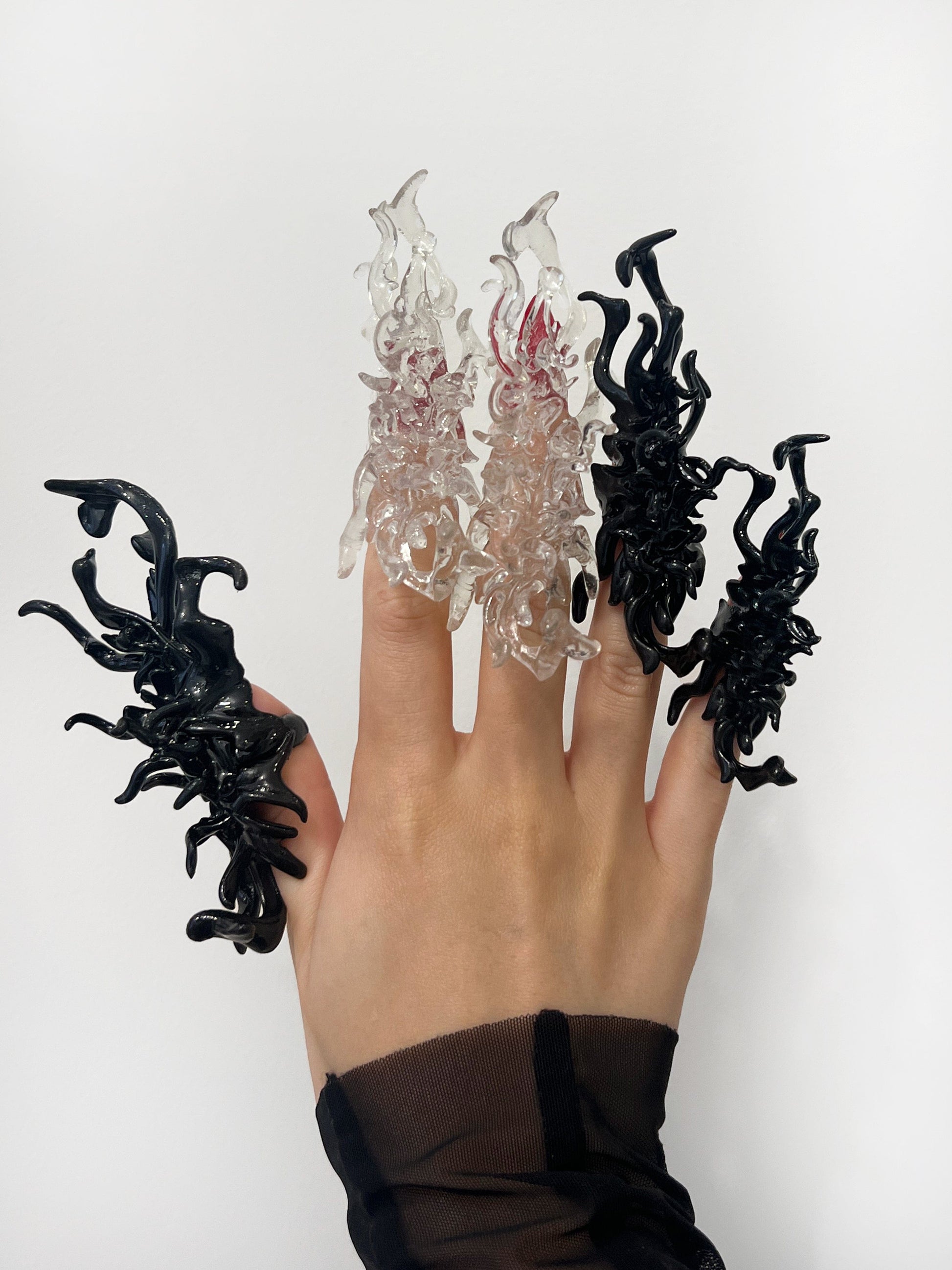 Black Nail ring-WHYNOEN-APOC STORE