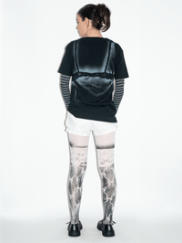 BLACK STOCKING TIGHTS-Kenza Iatrides-APOC STORE