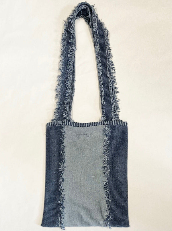 Blue Denim Tote-Khanh Brice Nguyen-APOC STORE