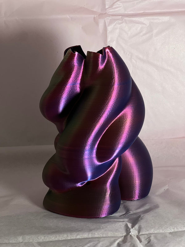Heart Vase in BLUE/GREEN/PURPLE gradient-VIVID-APOC STORE