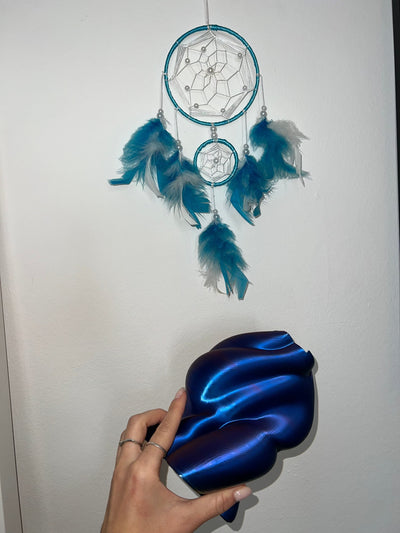 Heart Vase in BLUE/GREEN/PURPLE gradient-VIVID-APOC STORE