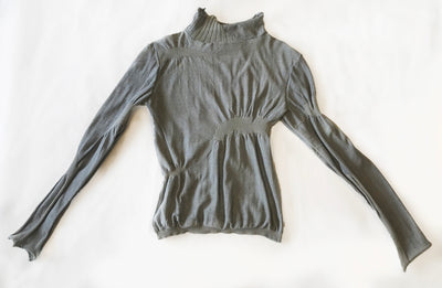 Scar turtleneck - grey-Khanh Brice Nguyen-APOC STORE