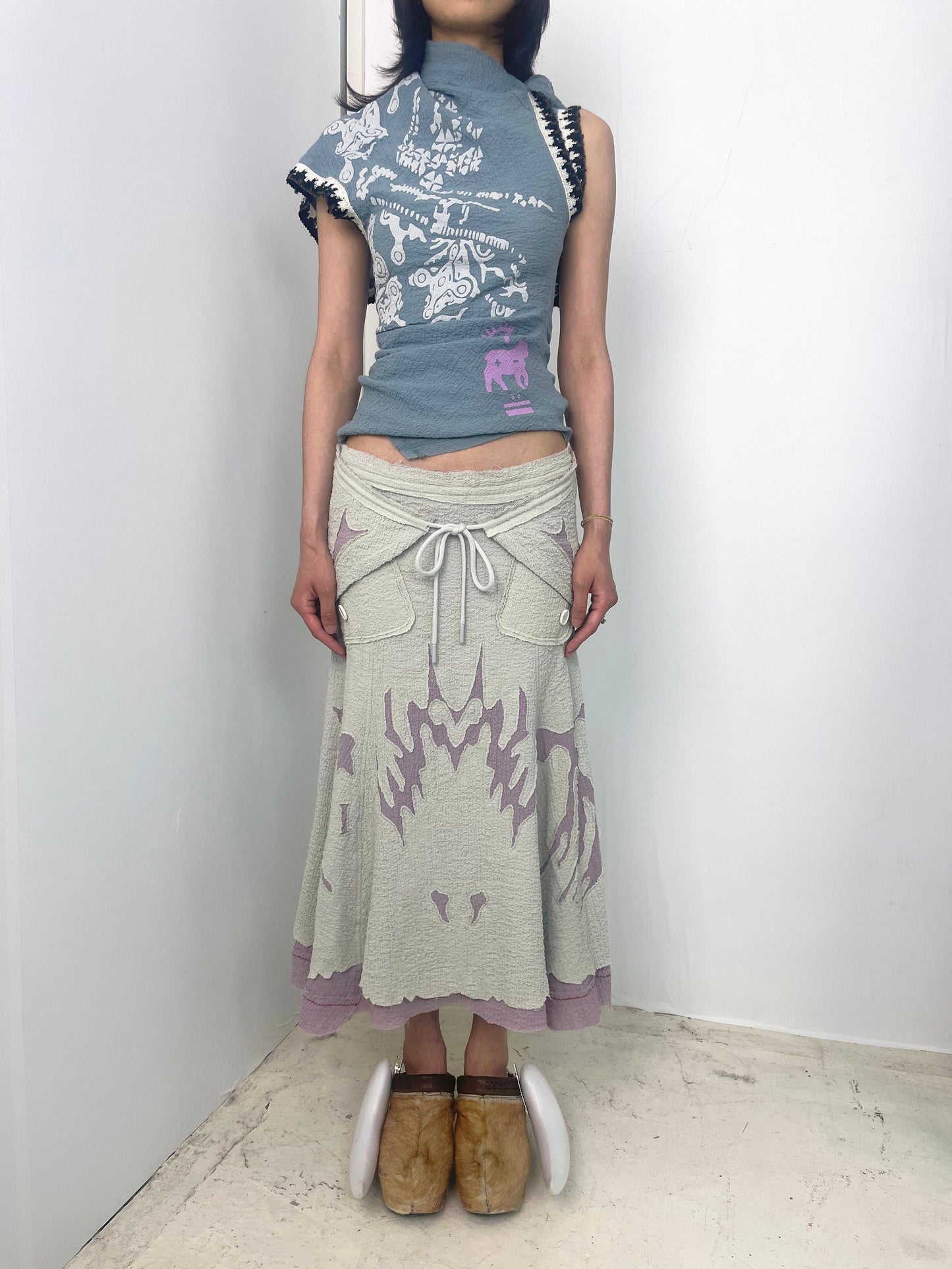 broken vowels skirt-Eirocori-APOC STORE