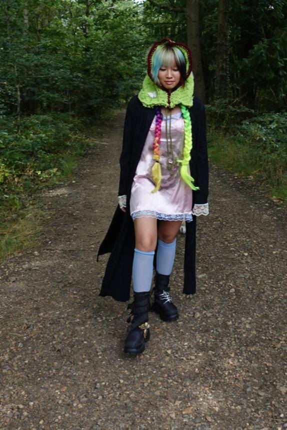 butterfly manifestation hood brown green-EIRINN HAYHOW-APOC STORE