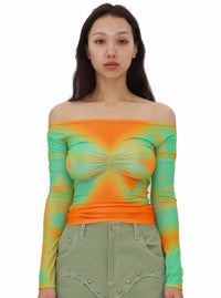 BUTTERFLY TEE ORANGE-Nibgnus-APOC STORE