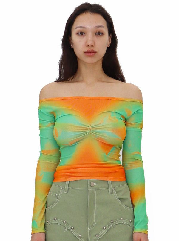 BUTTERFLY TEE ORANGE-Nibgnus-APOC STORE