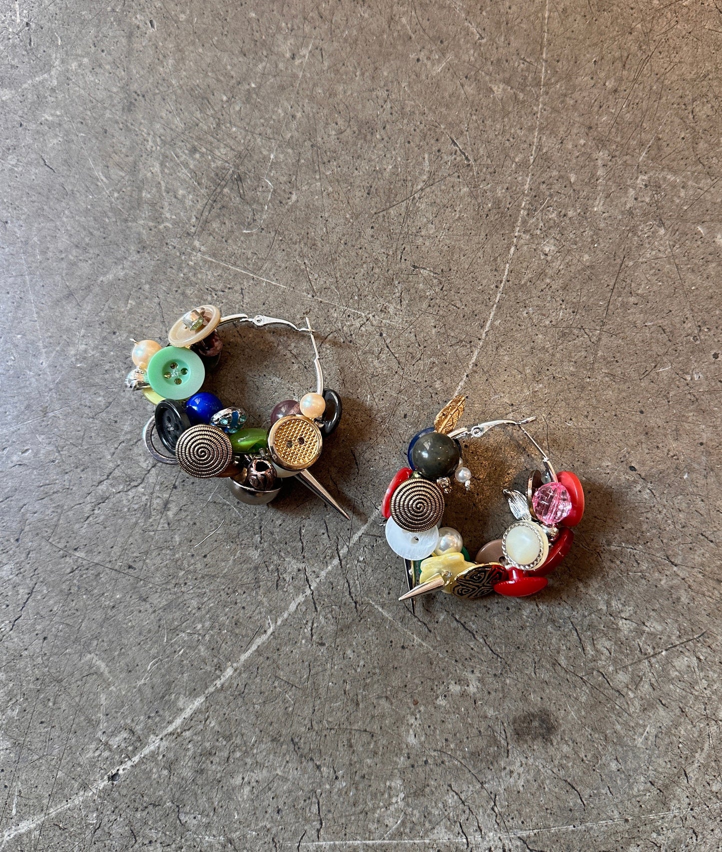 Button earrings-Alisa Cayoo-APOC STORE