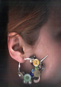 Button earrings-Alisa Cayoo-APOC STORE