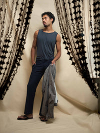 Knot Vest in Black-Pedro Trindade-APOC STORE