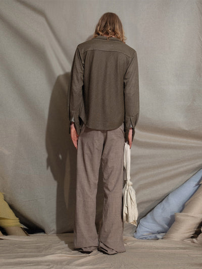 BB Bag in Grey Cotton Jersey-Pedro Trindade-APOC STORE